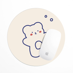 Cute Bear Aesthetic Mouse Pad