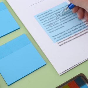 Blue Transparent Sticky Note