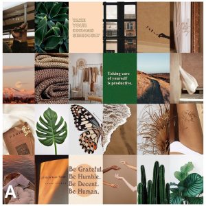 20 PCS Boho Rustic Aesthetic Wall Collage Kit