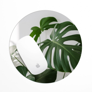 Green floral Mouse Pad