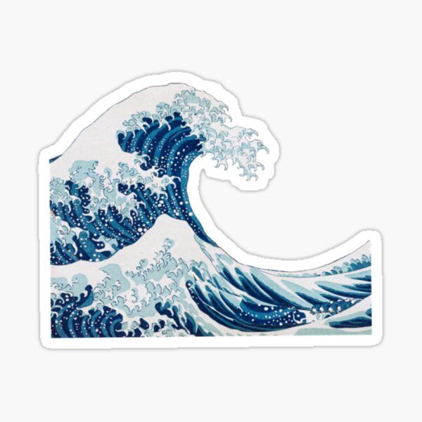 Wave Laptop Sticker