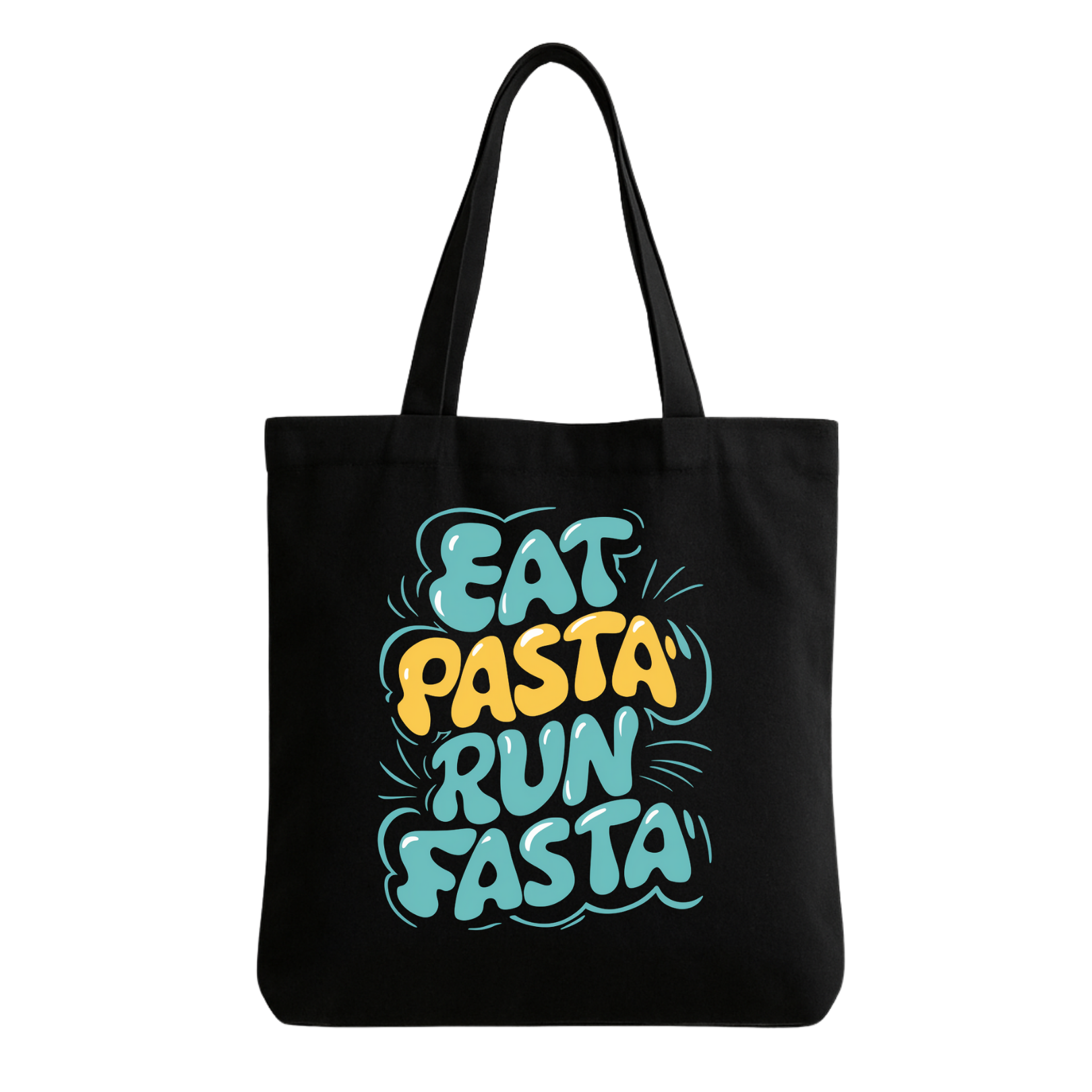 Eat Pasta Run Fasta Canvas Tote Bag - Image 2